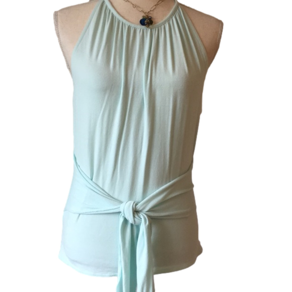 Worth Design Pale Green Halter top Sz Petite